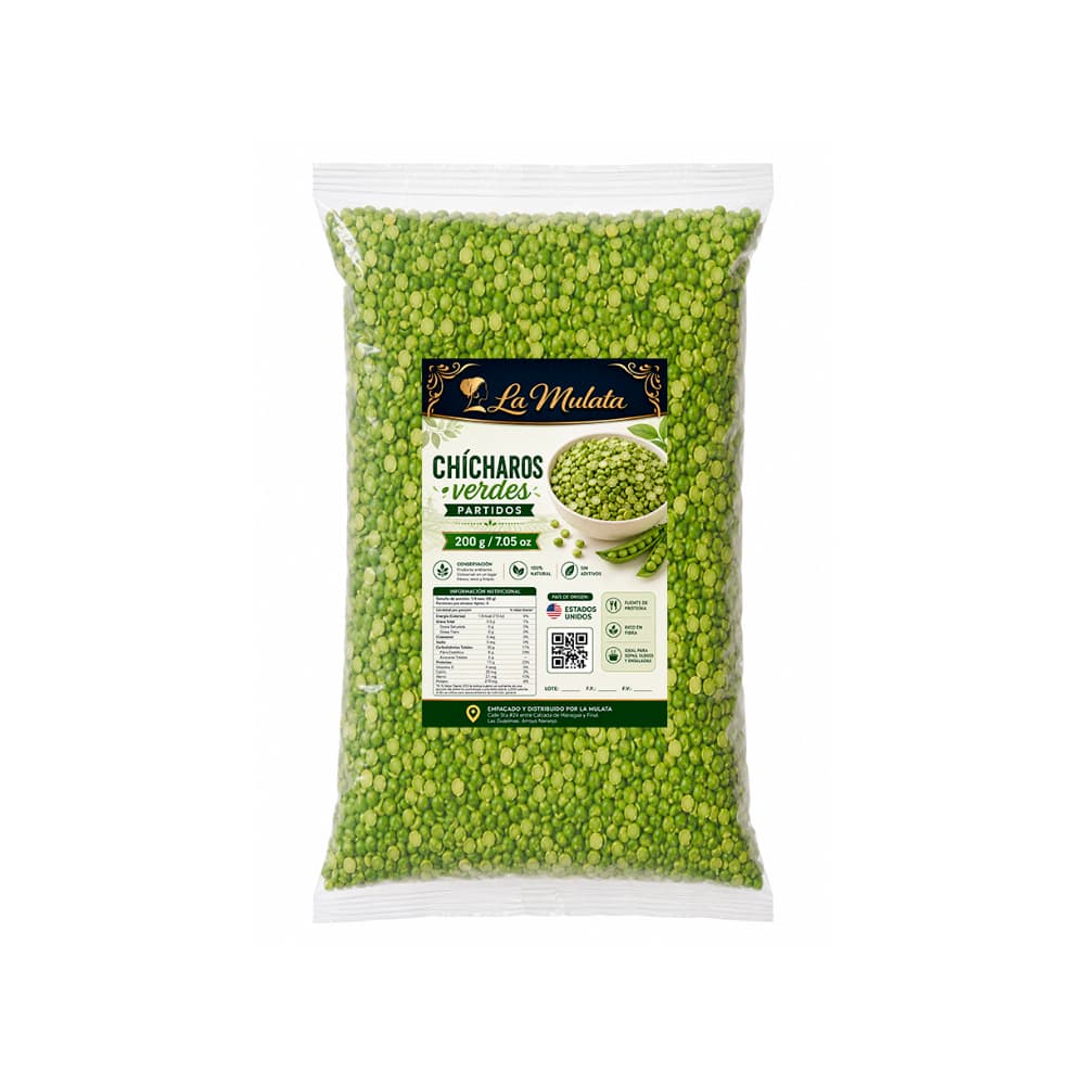 Chícharos verdes partidos La Mulata (200 g / 7.05 oz) - Miniatura 1