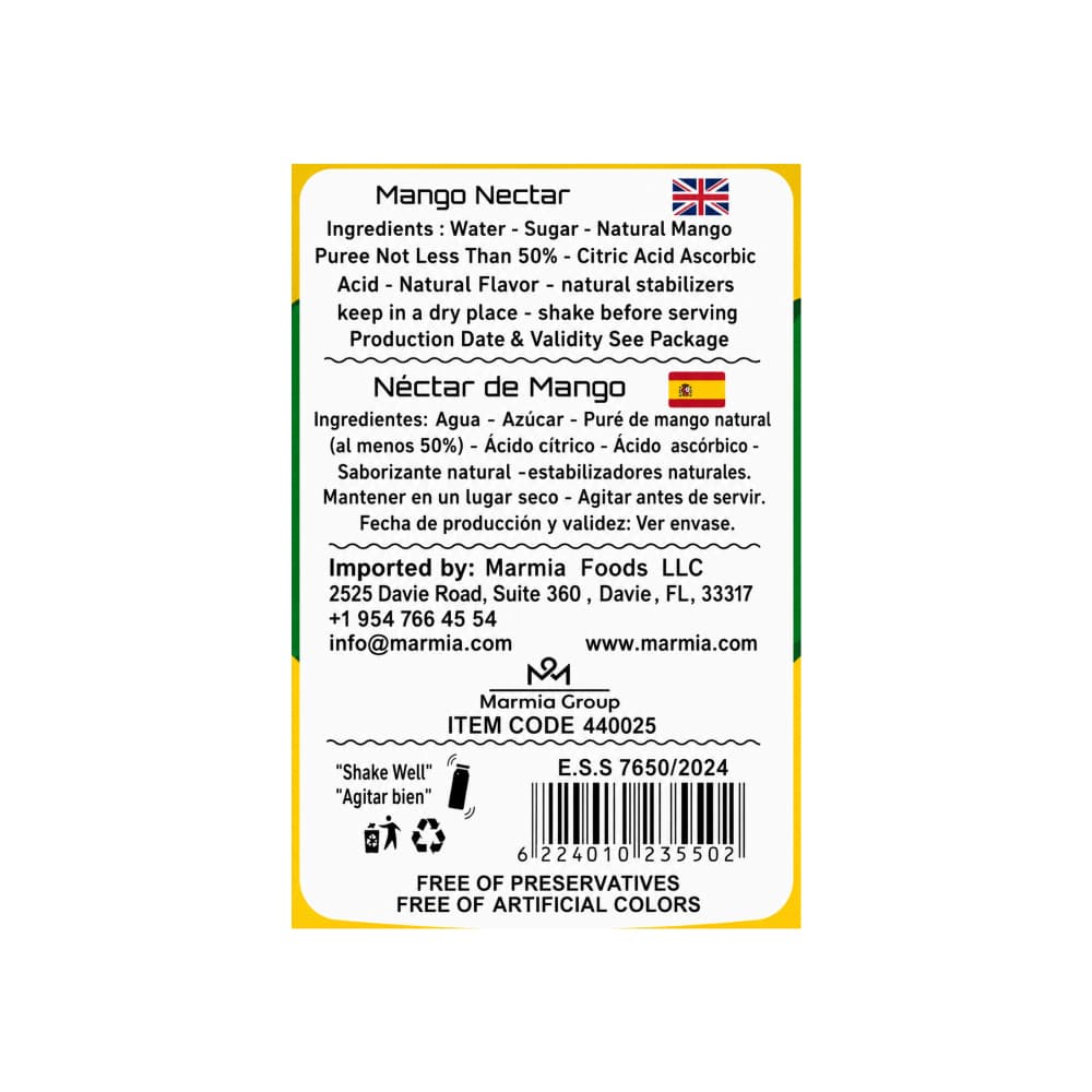 Néctar de mango Balca (24 x 250 ml / 8.45 fl.oz) - Miniatura 2
