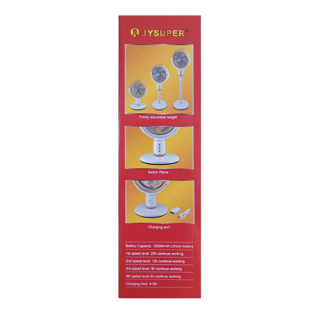 Ventilador recargable 3 en 1 color gris 12" JySuper JY-2219 - Miniatura 4