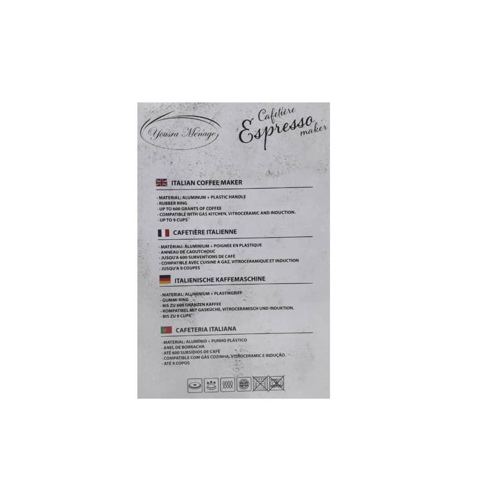 Cafetera clásica de 9 tazas Yousra Ménage - Miniatura 4