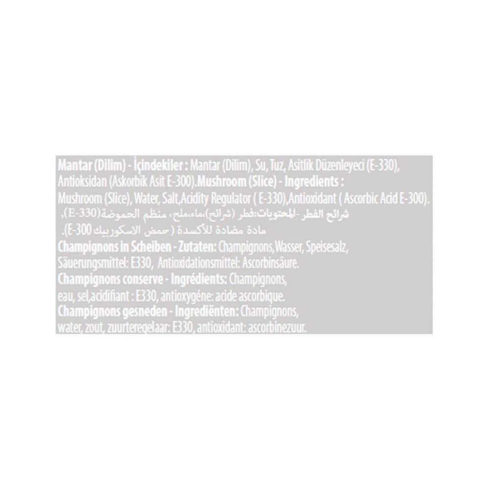 Champiñones en rodajas Burcu (560 g / 1.23 lb) - Miniatura 2