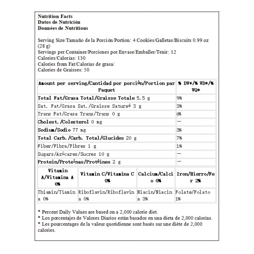 Combo de galletas dulces de vainilla rellenas de chocolate (x3) - Miniatura 3