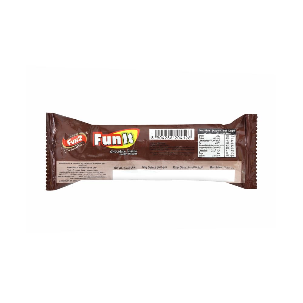 Galletas con crema sabor chocolate Fun It Fun2 (12 x 36 g / 1.27 oz) - Miniatura 3
