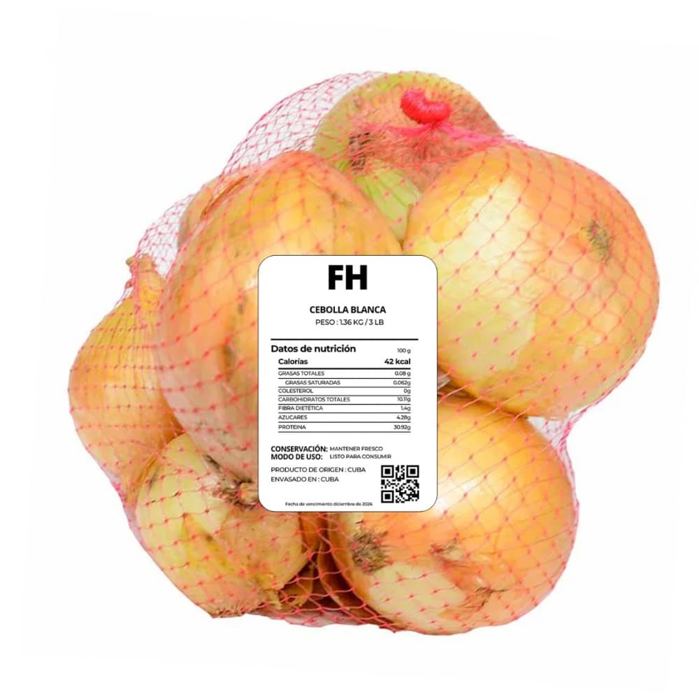 Cebolla blanca Fresco Habana (1.36 kg / 3 lb) - Miniatura 3