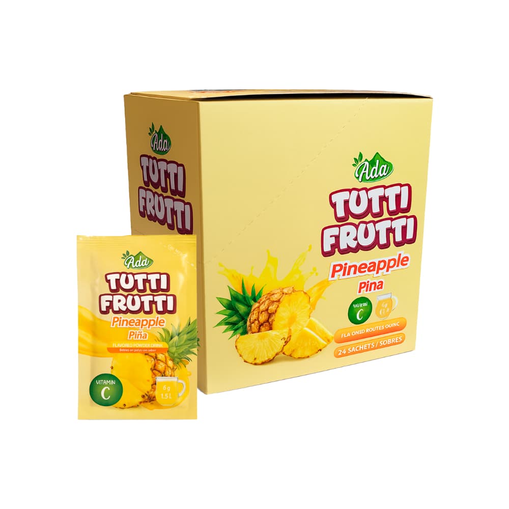 Refresco instantáneo sabor piña Tutti Frutti Ada (24 x 6 g) - Imagen 1