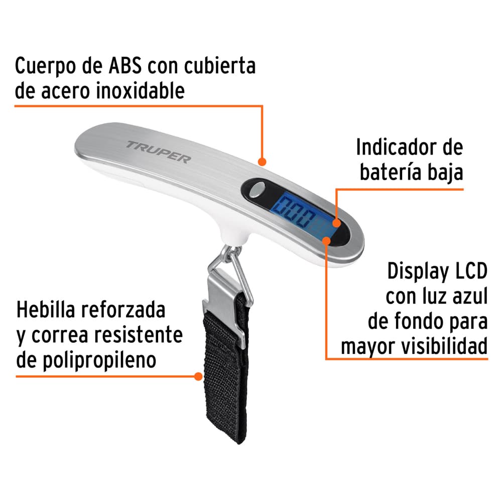 Báscula - pesa - digital de equipaje Pretul 100787 - Miniatura 5
