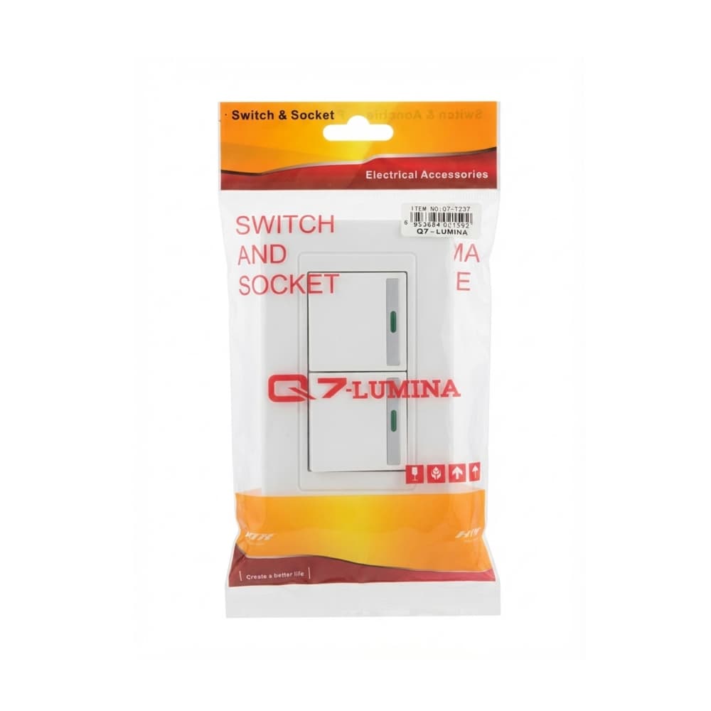 Interruptor doble Q7-Lumina - Miniatura 1
