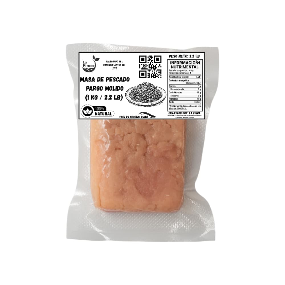 Masa de pescado pargo molido La Finca (1 kg / 2.2 lb) - Miniatura 4