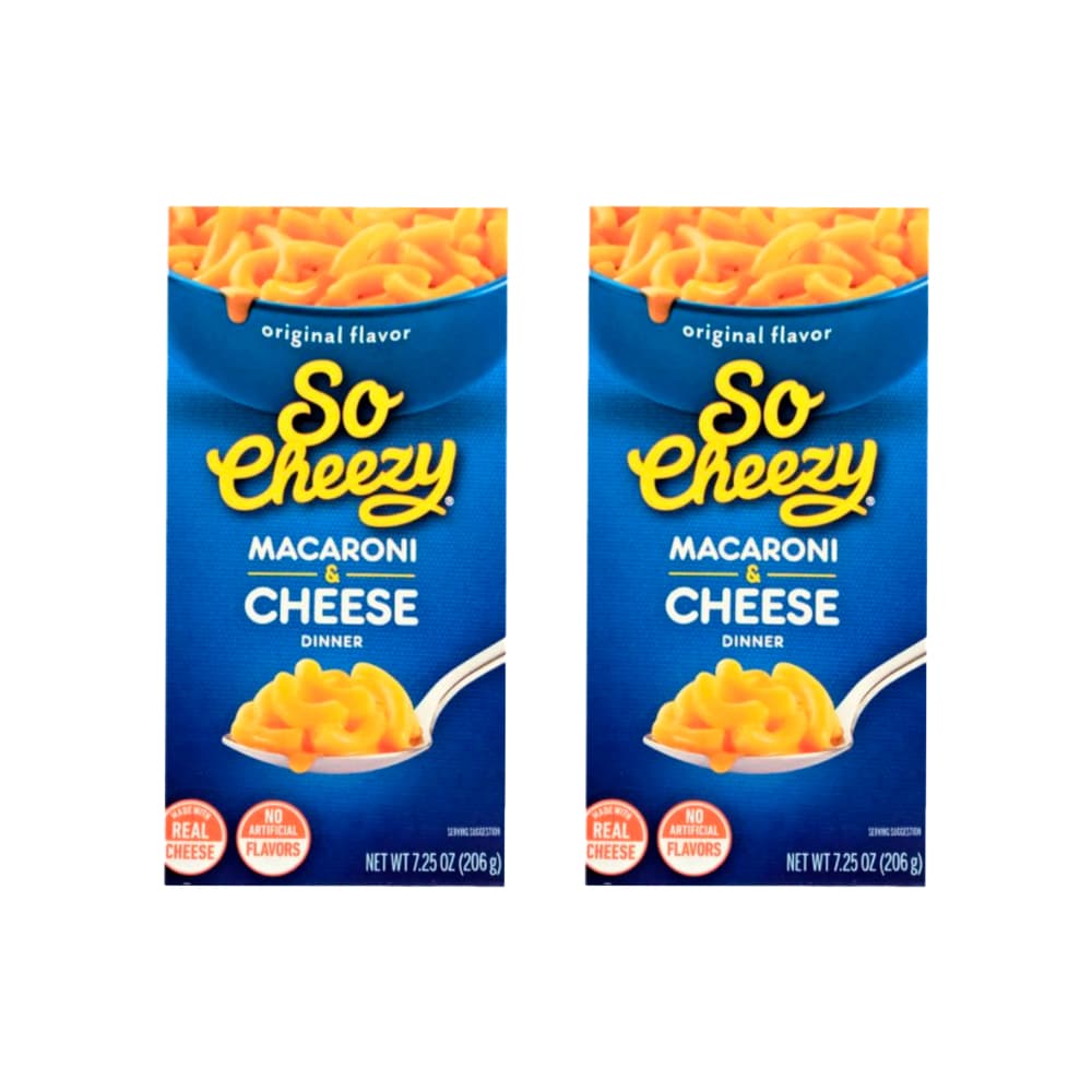 Macarrones con queso So Cheezy (2 x 206 g / 7.25 oz) - Imagen 1