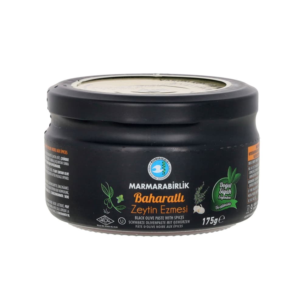 Pasta de aceitunas negras con especias picante Marmarabirlik (175 g / 6.17 oz) - Imagen 1