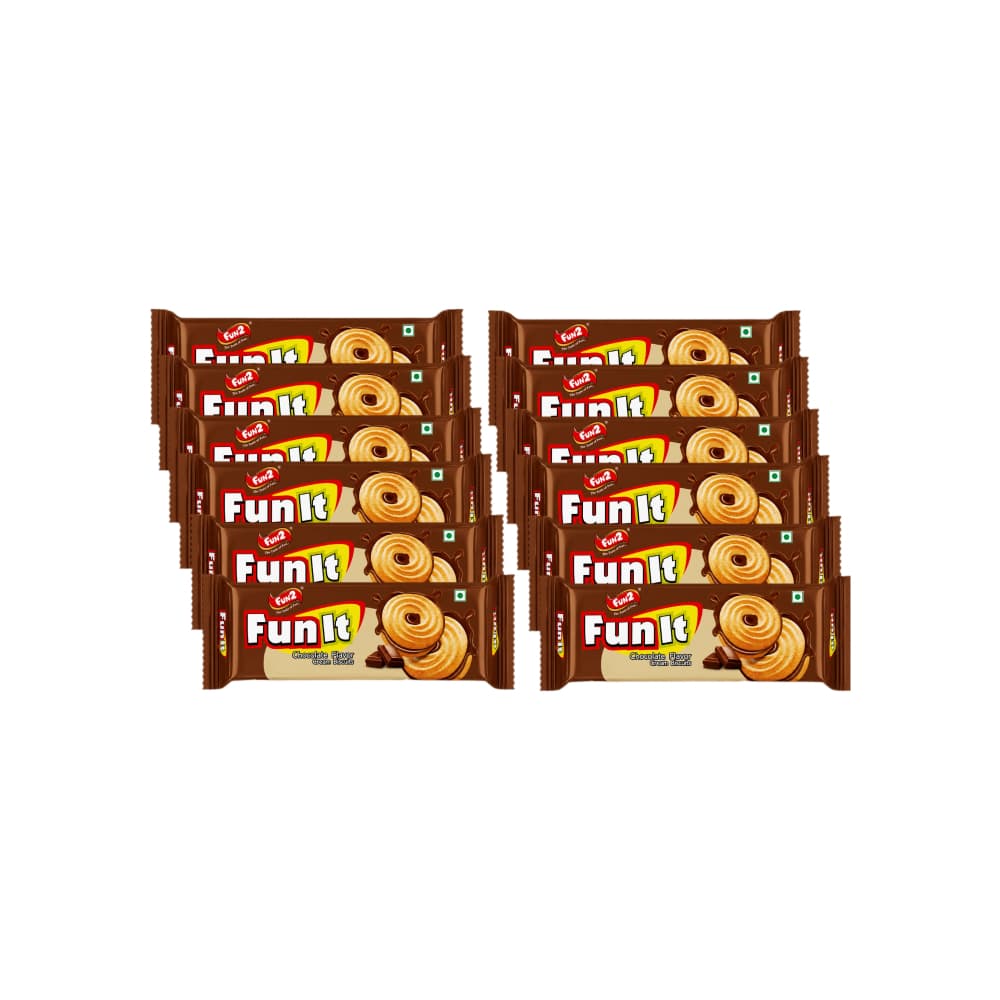 Galleta de crema con sabor a chocolate Fun2 (12 x 36 g / 1.27 oz) - Miniatura 1