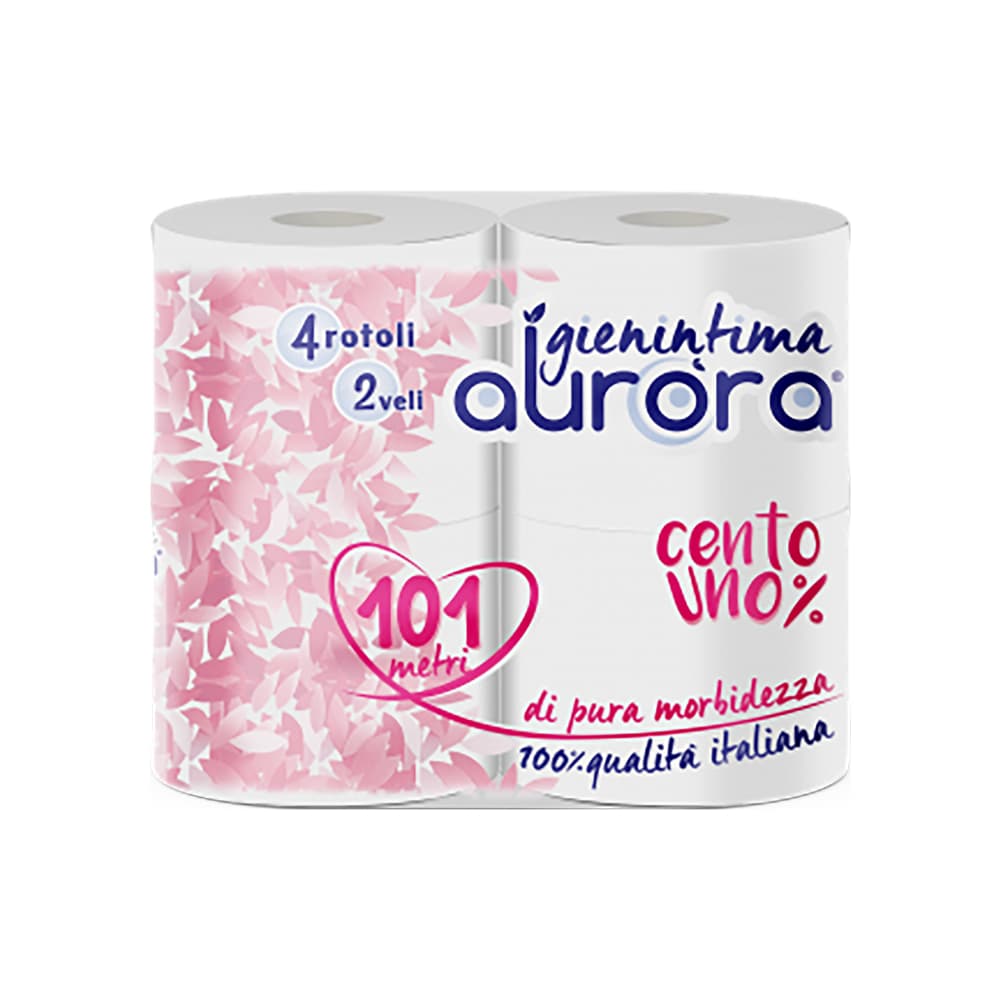 Papel higiénico doble capa Aurora (4 U) - Imagen 1