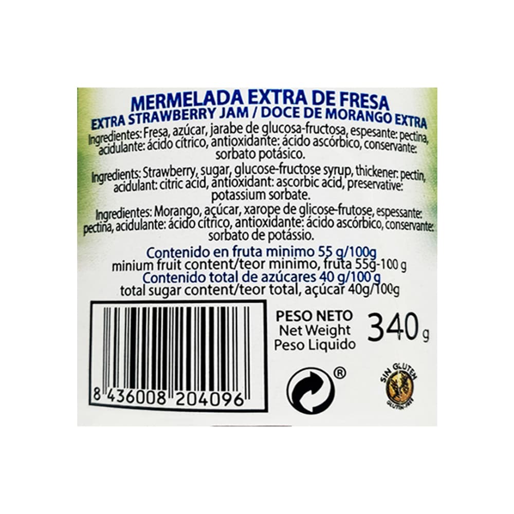 Mermelada extra de Fresa Benimar (340 g / 11.9 oz) - Miniatura 4