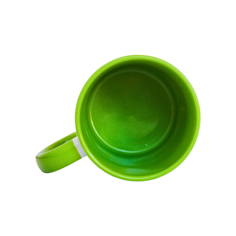 Taza de cerámica blanca y verde Torbex - Miniatura 5