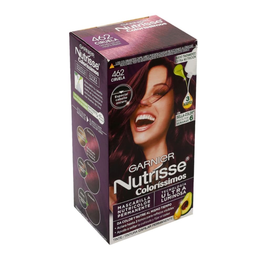 Tinte Capilar 462 Ciruela Garnier Nutrisse Coloríssimos (45 g / 1.58 oz) - Miniatura 2