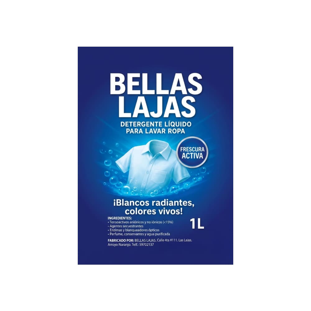 Detergente líquido para lavar ropa Bellas Lajas (1 L) - Miniatura 2