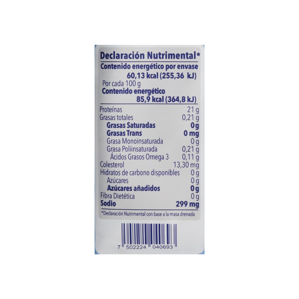 Atún en trozos en agua Marina Azul (74 g / 2.6 oz) - Miniatura 5