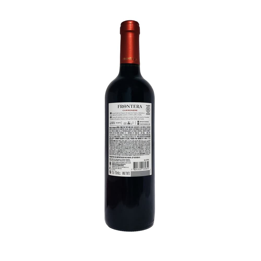 Vino tinto Carmenere Frontera (750 ml) - Miniatura 3