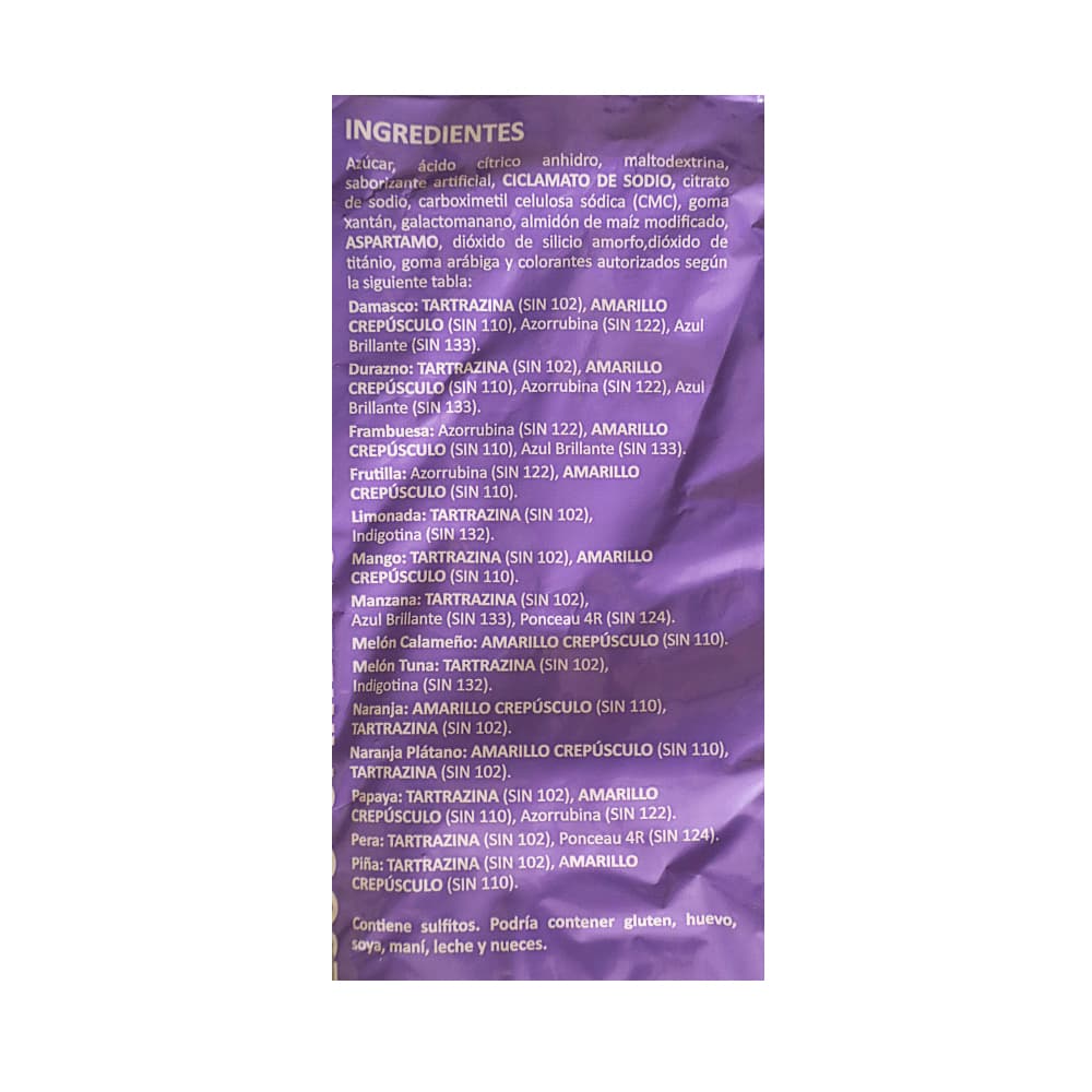 Refresco caribeño 33 sabor naranja Macro Food (1 kg / 2.2 lb) - Miniatura 3