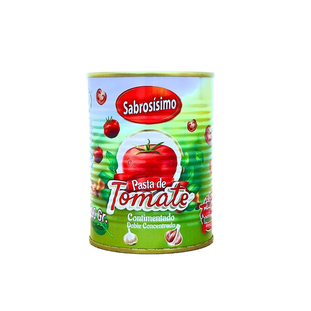 Pasta de tomate doble concentrado condimentado Sabrosísimo (400 g / 14.11 oz) - Imagen 1