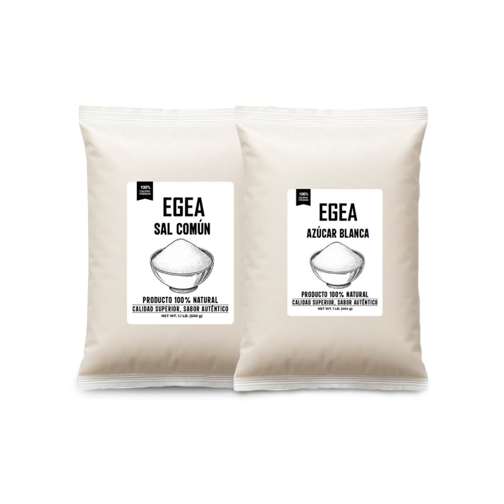 Combo dulce y salado EGEA: Sal común + Azúcar blanca - Imagen 1