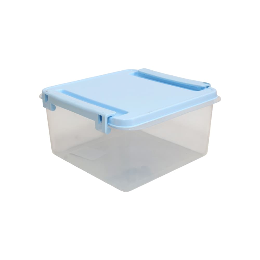 Fiambrera cuadrada de plastico color azul 1 L Casa y Menaje - Miniatura 1