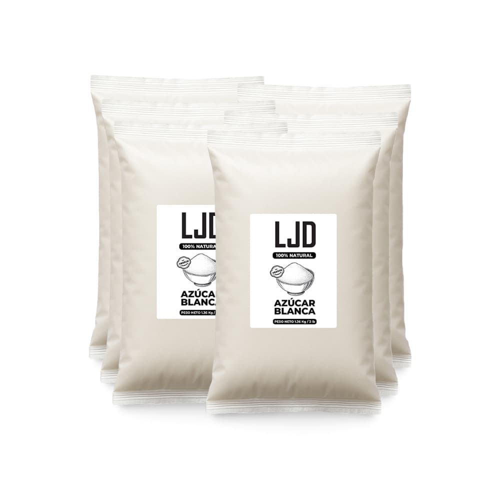 Azúcar blanca LJD (6 x 1.36 kg / 3 lb) - Miniatura 1