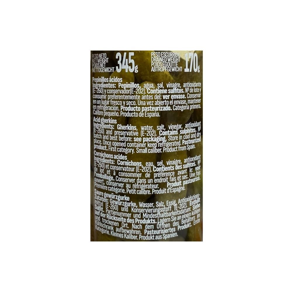 Pepinillo en vinagre Maestros Aceituneros (345 g / 12.16 oz) - Miniatura 3