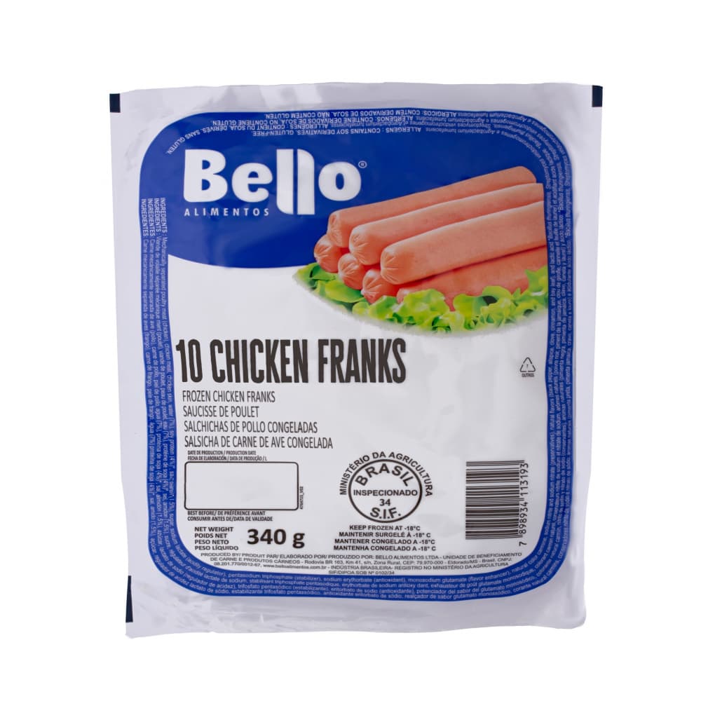 Salchichas de pollo Bello (340 g / 12 oz) - Imagen 1