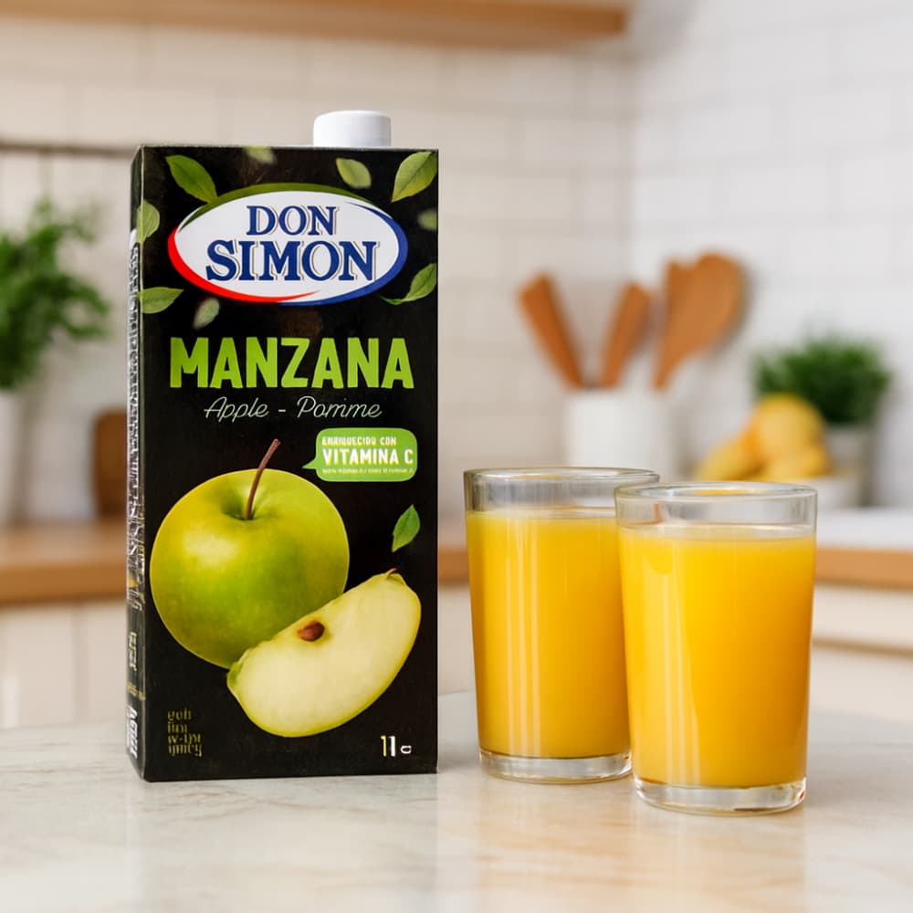 Zumo - jugo - de manzana enriquecido con vitamina C Don Simon (3 x 1 L) - Miniatura 2