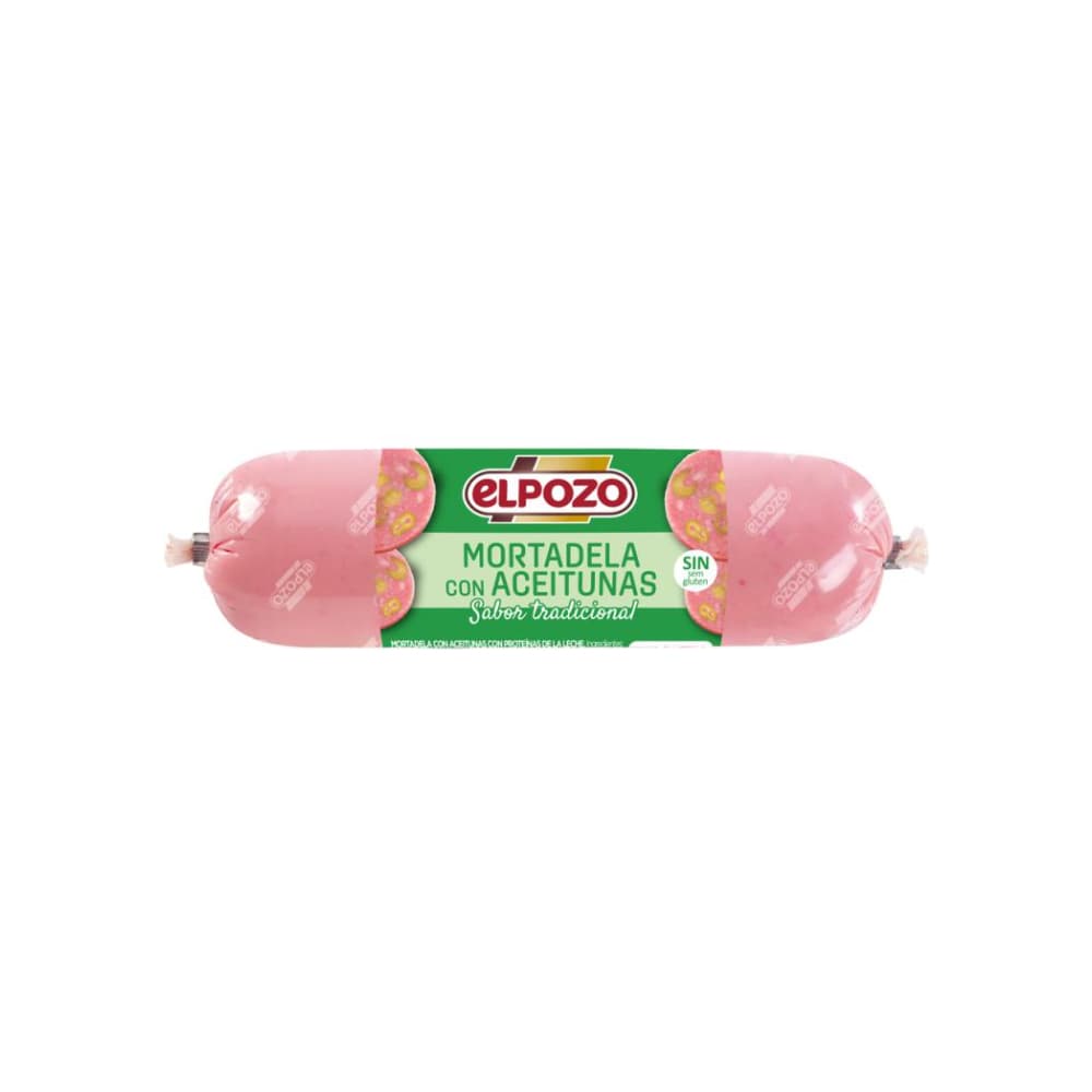 Mortadela con aceitunas El Pozo (300 g / 10.58 oz) - Miniatura 1