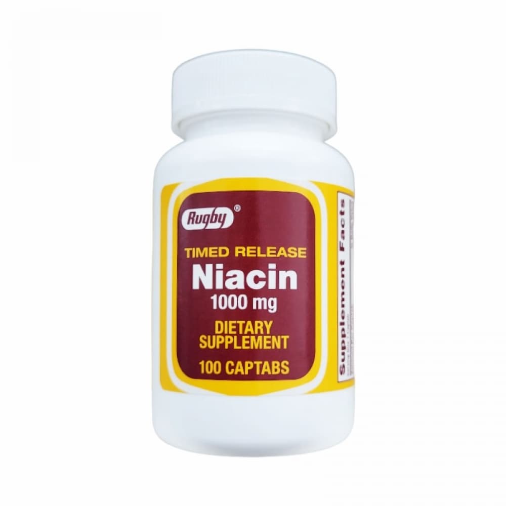Niacina 1000 mg Rugby (100 tabletas) - Imagen 1