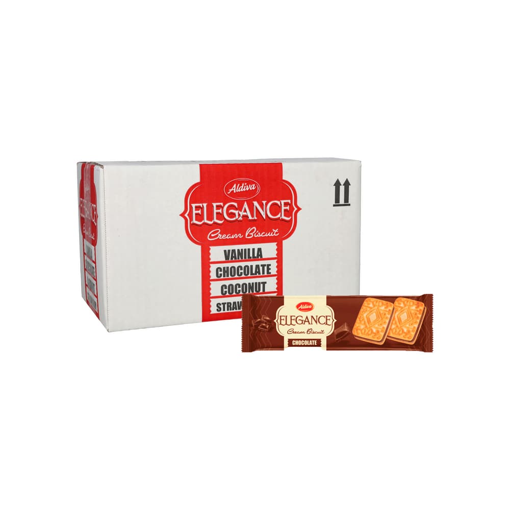 Caja de galletas con crema de chocolate Aldiva elegance (24 x 60 g / 2.11 oz) - Imagen 1