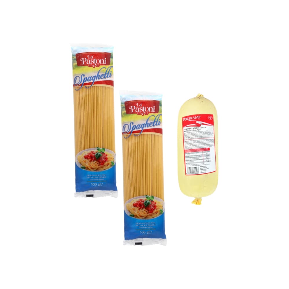 Mortadella al ajo + Espaguetis - Imagen 1