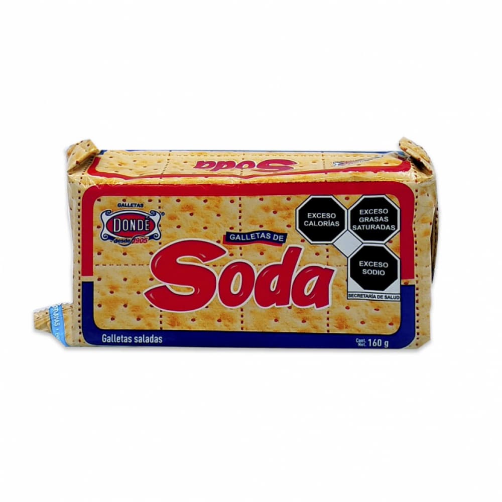 Galleta de soda Dondé (160 g / 5.64 oz) - Imagen 1