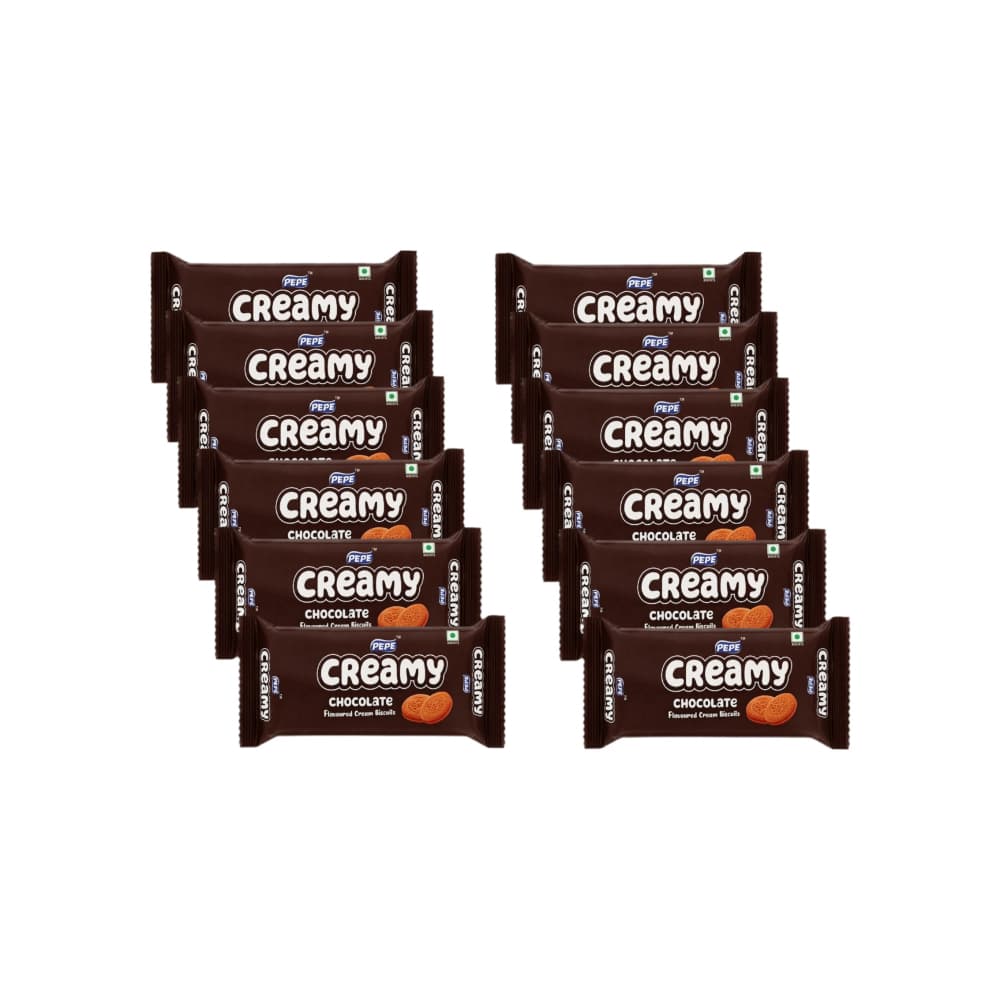 Galletas rellenas con crema sabor a chocolate Creamy Pepe (12 x 35 g / 1.23 oz) - Miniatura 1