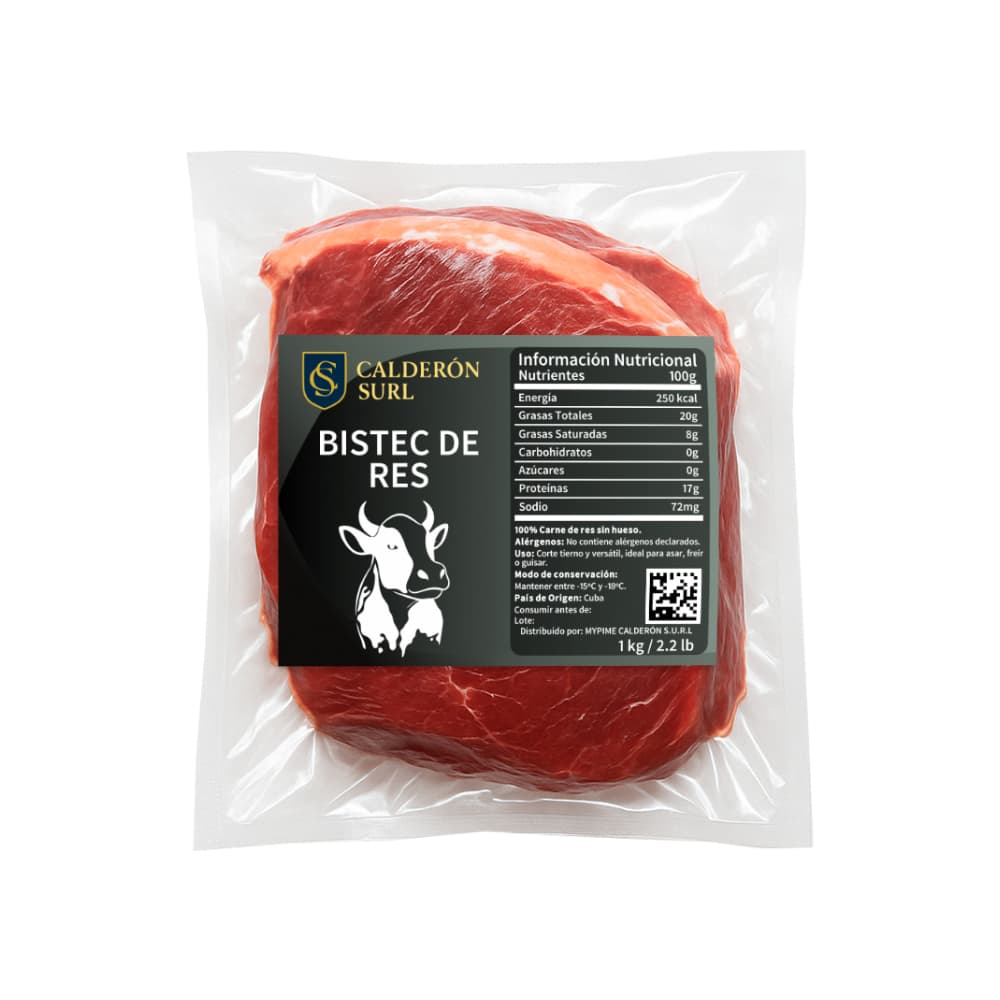 Bistec de res Calderón (1 kg / 2.2 lb) - Miniatura 1