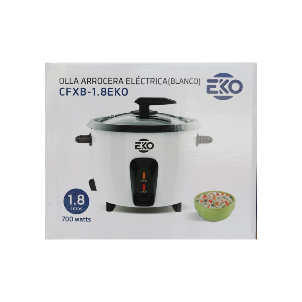 Olla arrocera eléctrica blanca Eko CFXB-1.8EKO - Miniatura 3