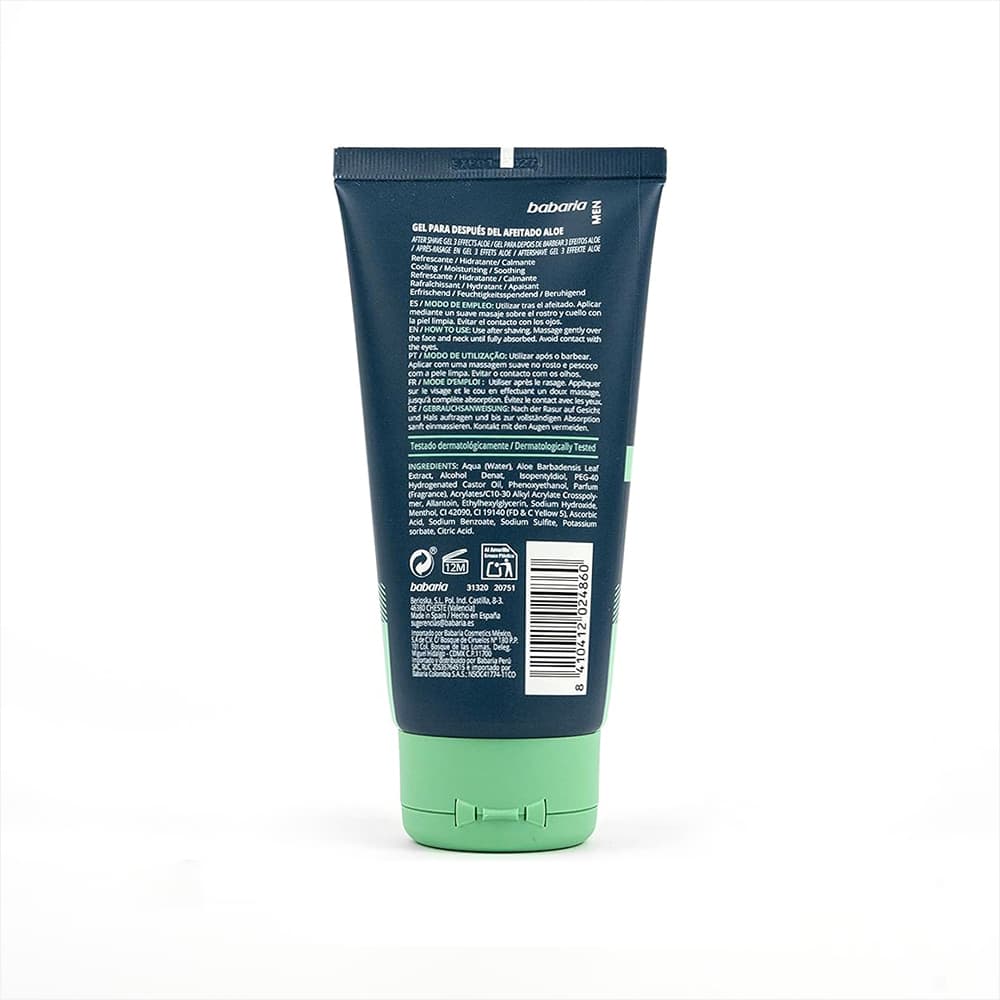Gel con aloe para después del afeitado Babaria (150 ml) - Miniatura 6