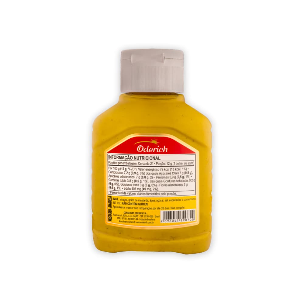 Mostaza amarilla premium Oderich (250 g / 8.82 oz) - Miniatura 3