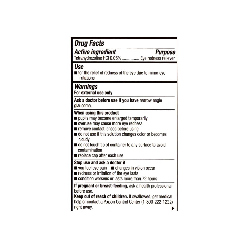 Gotas para los ojos de clorhidrato de tetrahidrozolina 0.05 % Family Care (15 ml / 0.5 fl. oz) - Miniatura 3