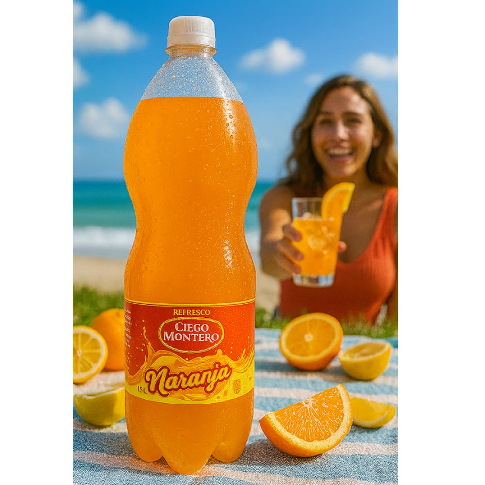 Refresco sabor naranja Ciego Montero (1500 ml) - Miniatura 4