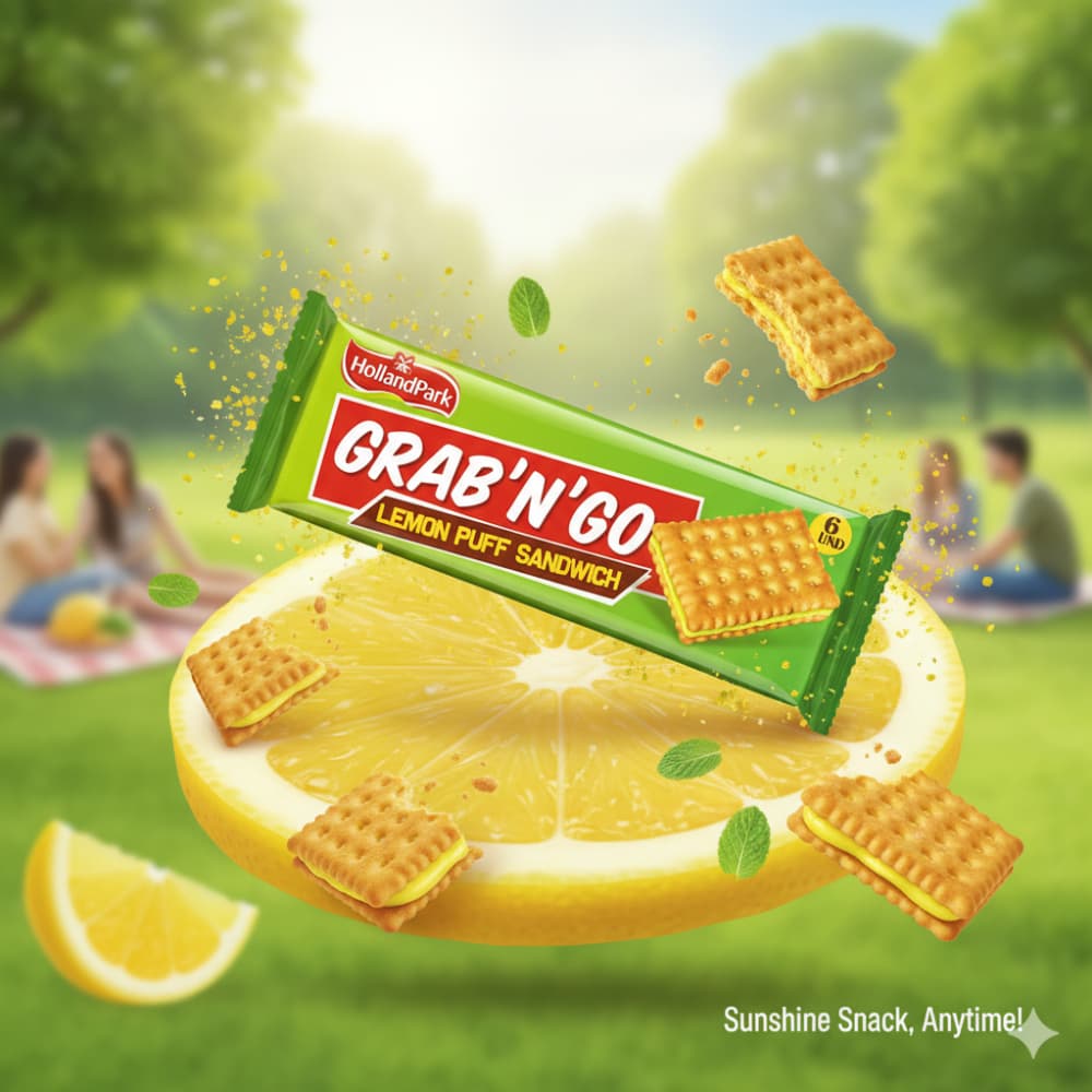 Galletas Grab'n'Go con crema de limón Holland Park (10 x 37 g / 1.30 oz) - Miniatura 4