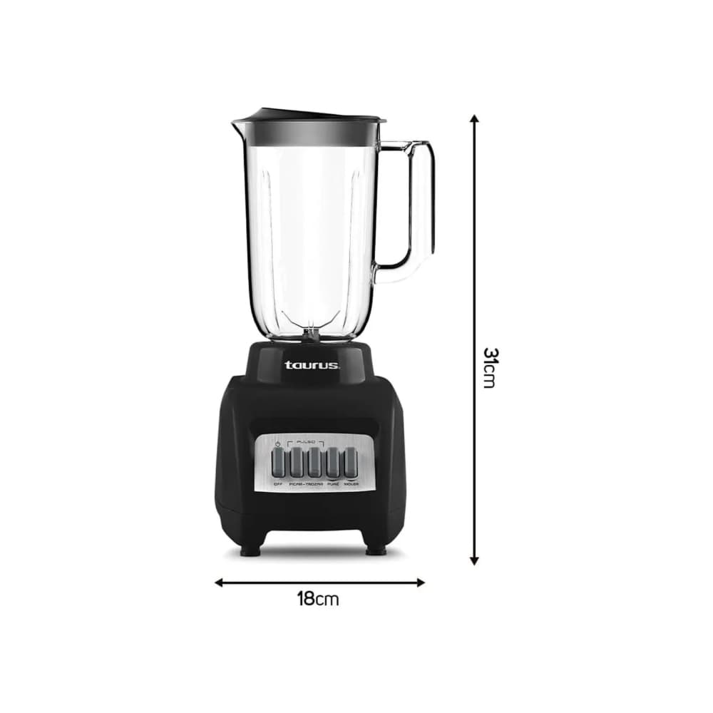 Licuadora negra 350 W Taurus Haley - Miniatura 2