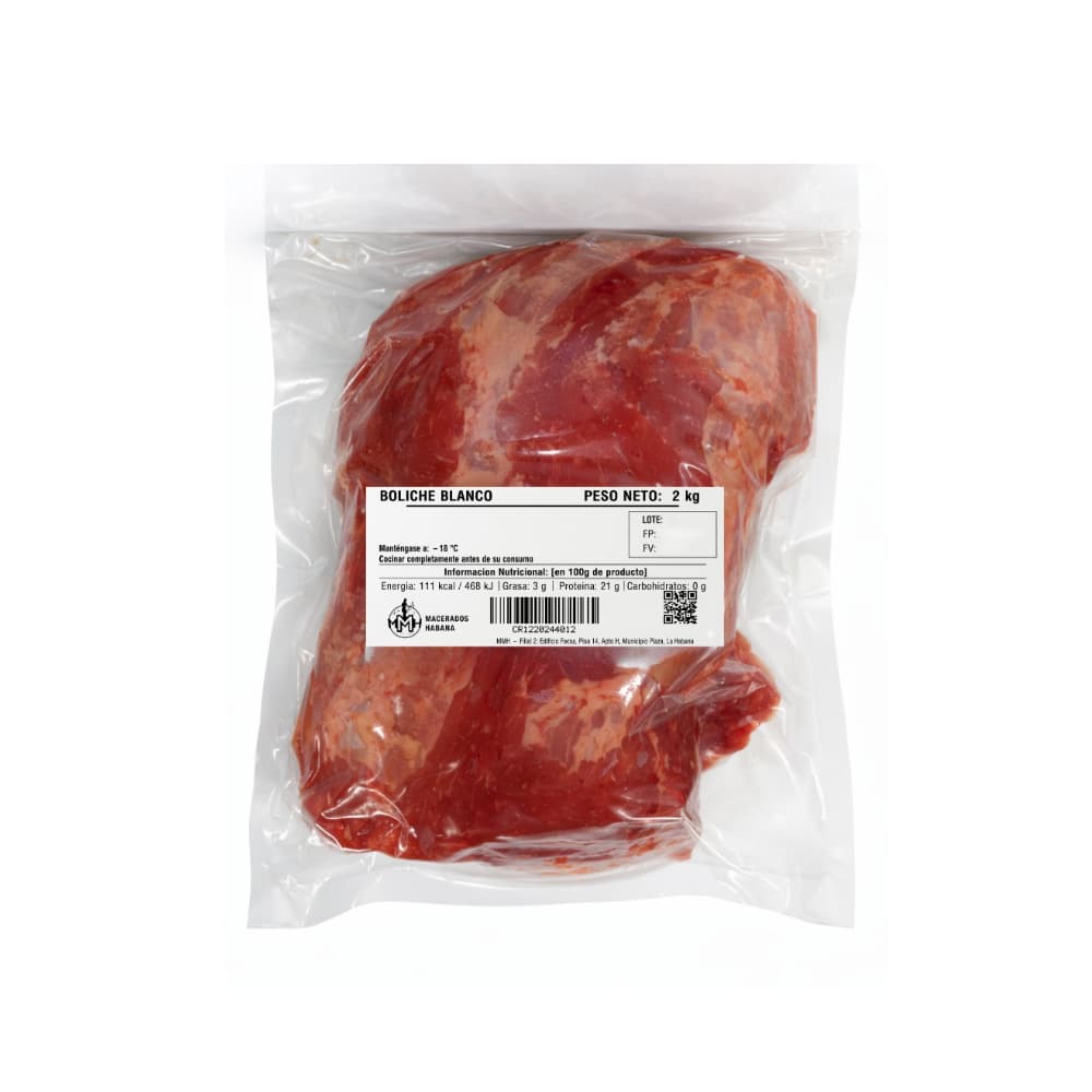 Boliche blanco de res Macerados Habana (2 kg / 4.4 lb) - Miniatura 1