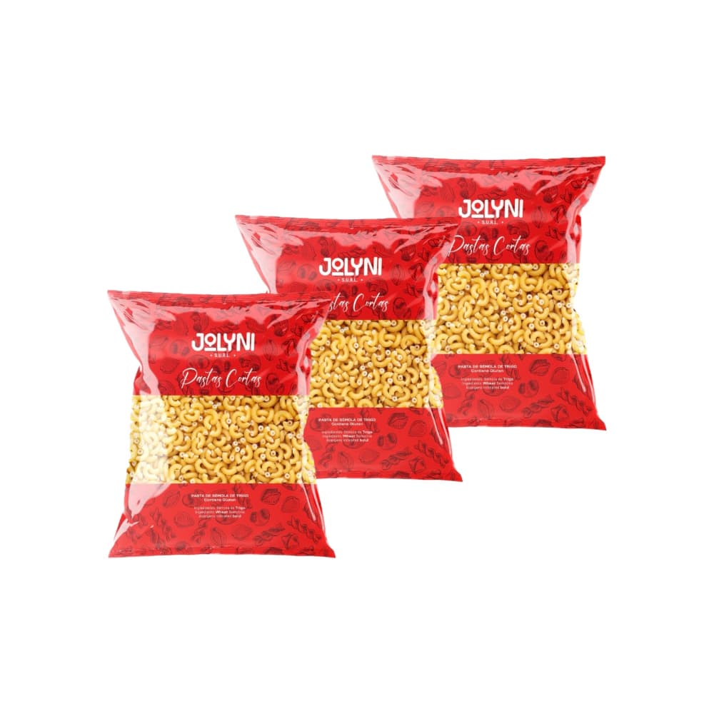 Pastas cortas - codo Coquilletes Jolyni (3 x 500 g / 1.10 lb) - Miniatura 1