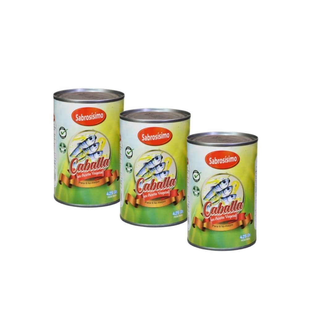 Caballa en aceite vegetal Sabrosísimo (3 x 425 g / 14.99 oz) - Imagen 1