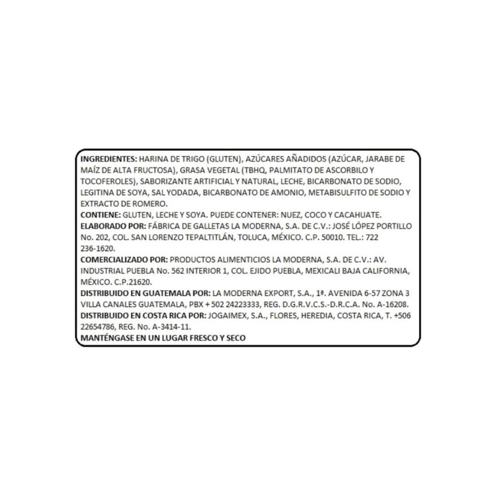 Galletas Marías La Moderna (140 g / 4.94 oz) - Miniatura 3