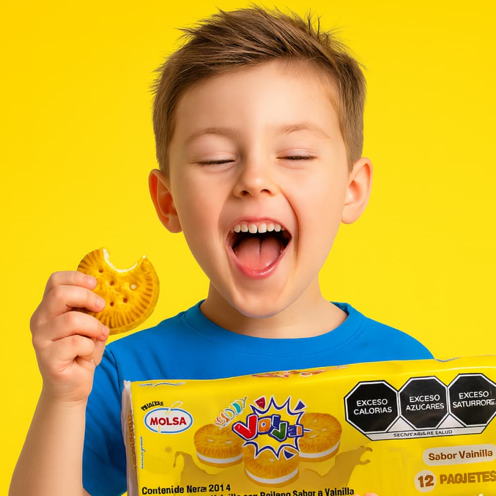 Galletas sabor vainilla con relleno de vainilla Vai Vai Molsa (264 g / 9.31 oz) 12 paquetes - Miniatura 4