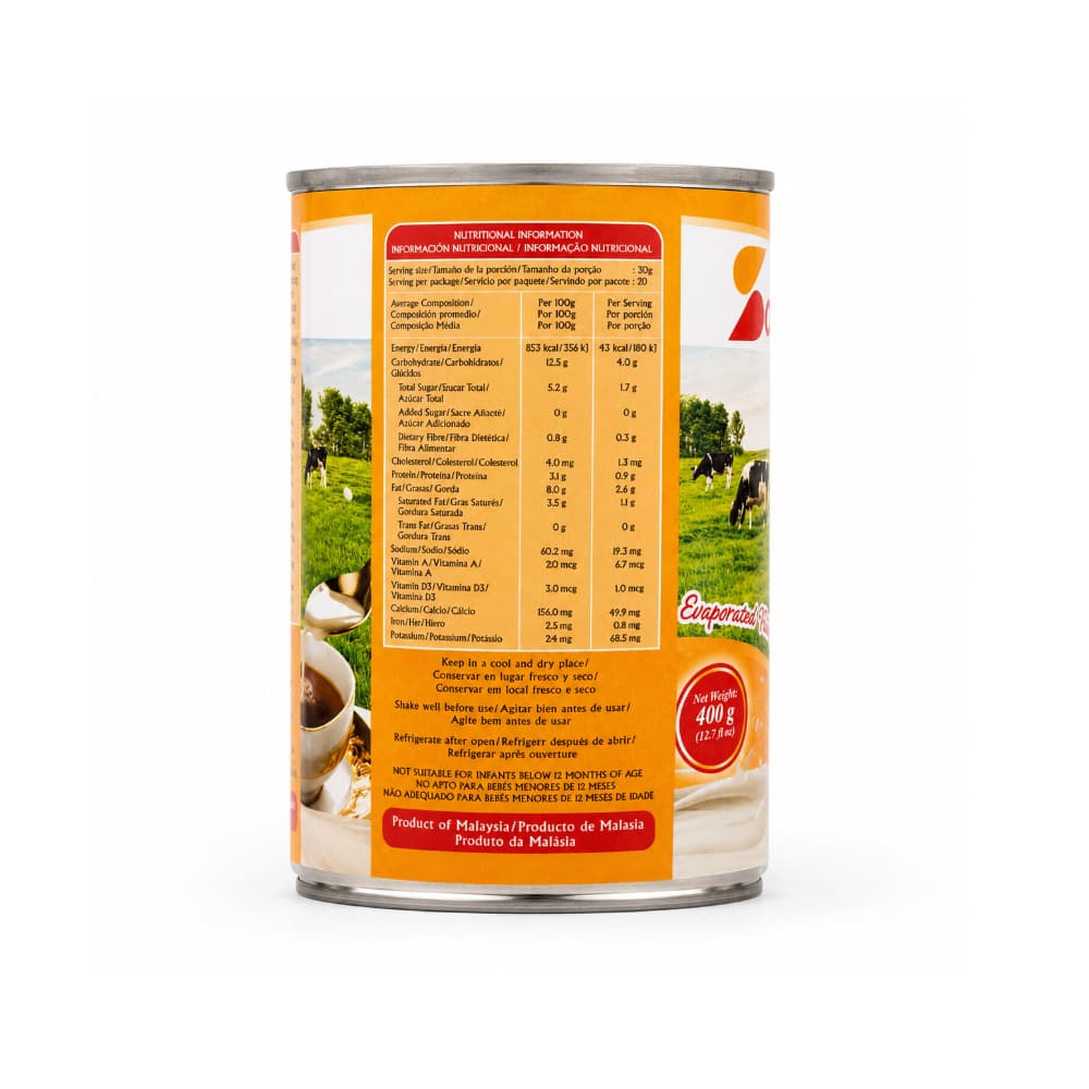 Leche evaporada rellena Saborelle (400 g / 14.11 oz) - Miniatura 2